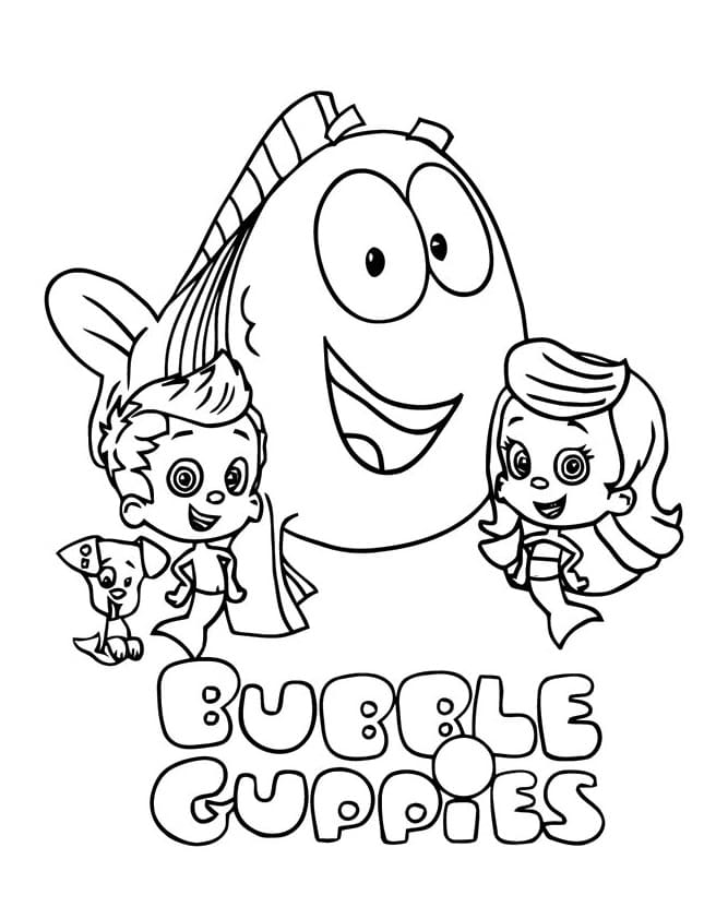 Ausmalbilder Bubble Guppies | Malvorlagen zum Ausdrucken