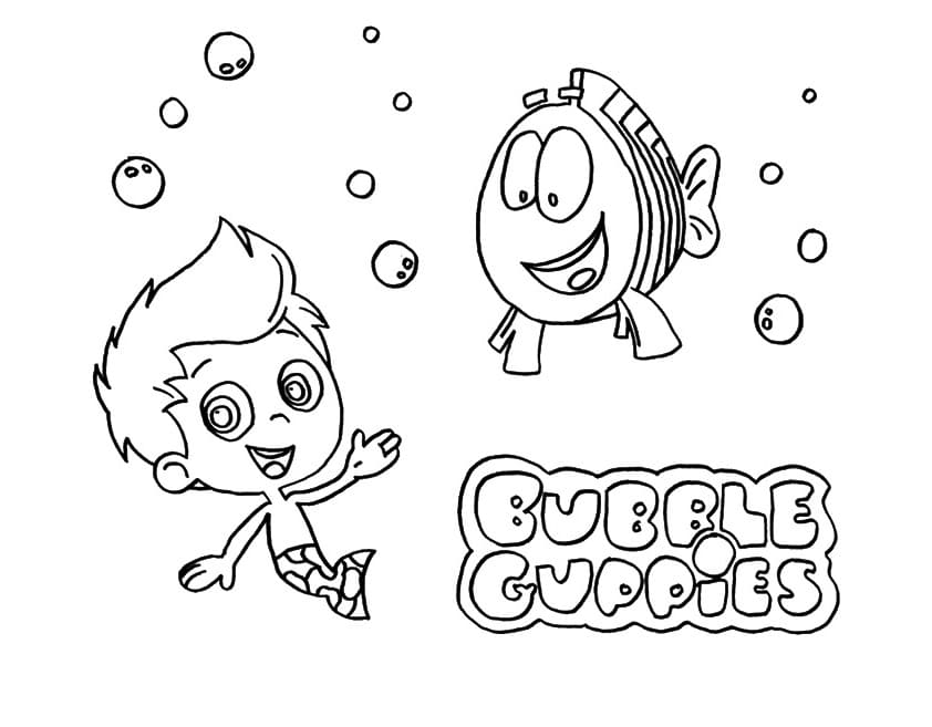 Coloriage Bubble Guppies à imprimer