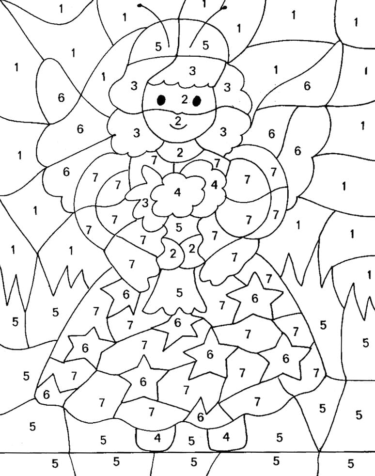 Christmas Color By Number Coloring Pages