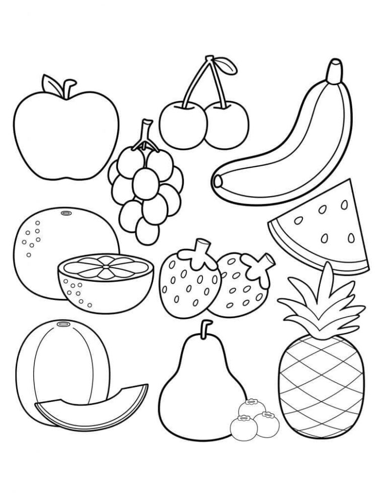 Ausmalbilder Essen | Kostenlos Malvorlagen zum Ausdrucken