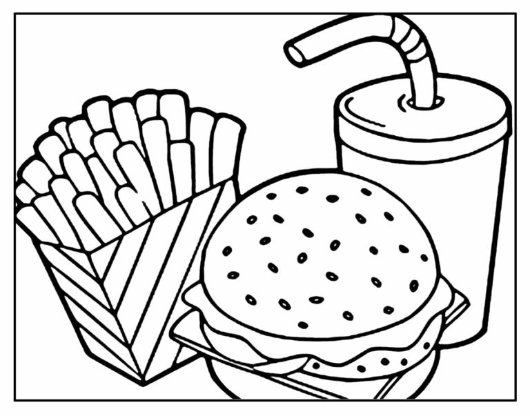 Ausmalbilder Essen | Kostenlos Malvorlagen zum Ausdrucken