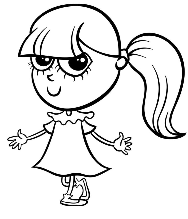 Coloriage Petite Fille Imprimer Coloriage Petite Fille Imprimer