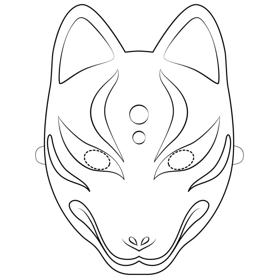 Masks Coloring Pages