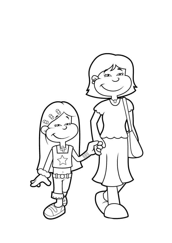 Mother Coloring Pages