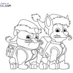 Raskrasil.com-Coloring-Pages-Rubble-and-Chase-Paw-Patrol-Christmas