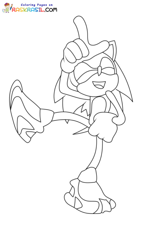 Disegni di Sonic Prime da Colorare