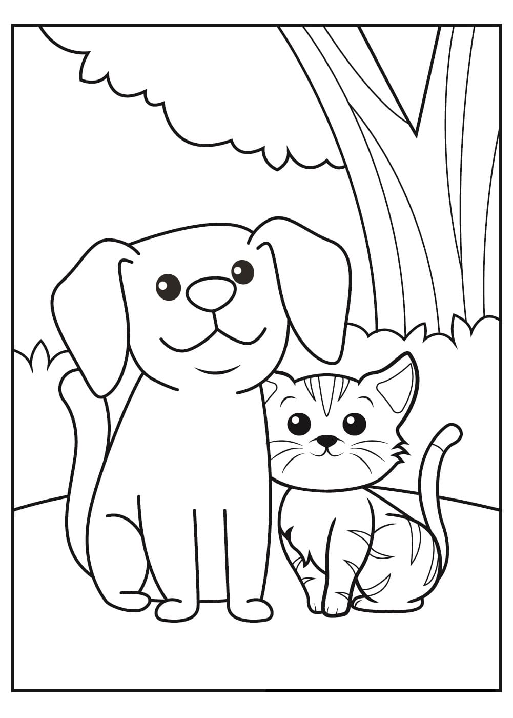 Raskrasil.com-Dog-And-Cat-Coloring-Pages-9