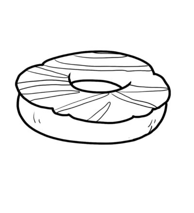 ausmalbilder donut zum ausdrucken