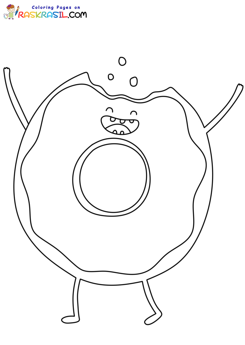 Raskrasil.com-Donut-New-Coloring-Pages-1