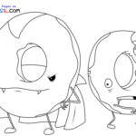 Raskrasil.com-Donut-Zombie-Coloring-Pages