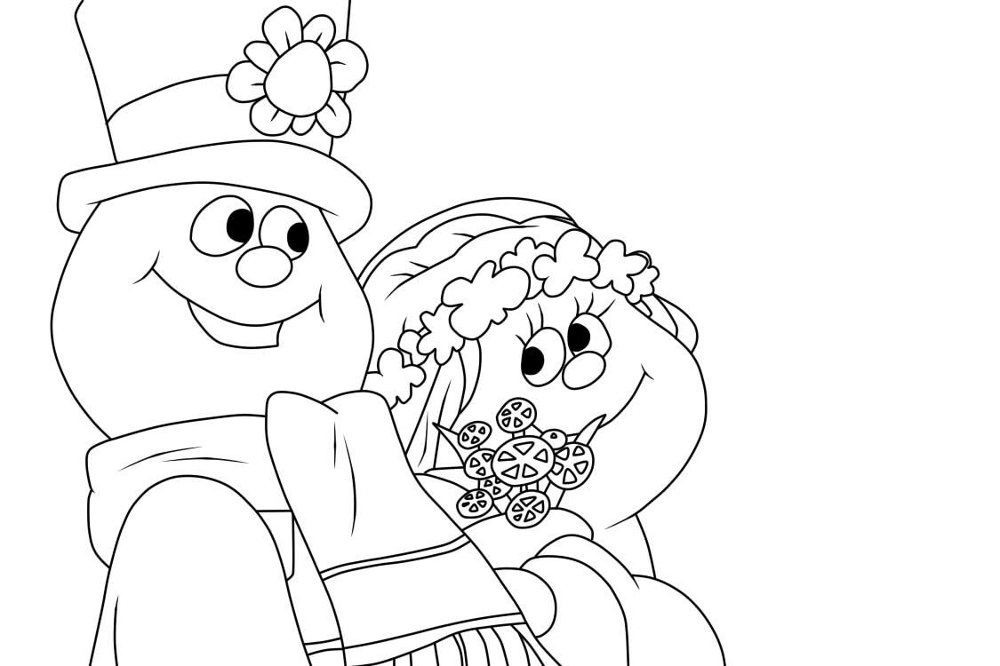 Frosty the Snowman Coloring Pages