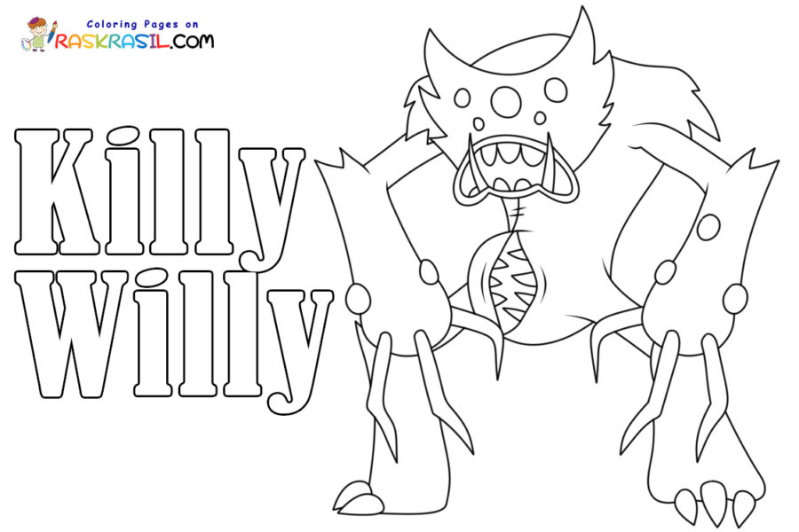 Ausmalbilder Killy WIlly | Kostenlos Malvorlagen zum Ausdrucken