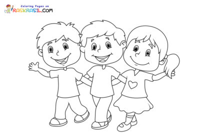Ausmalbilder Freundschaft | Malvorlagen zum Ausdrucken
