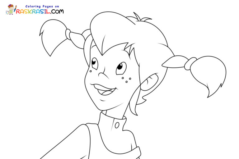 Ausmalbilder Pippi Langstrump | Malvorlagen zum Ausdrucken