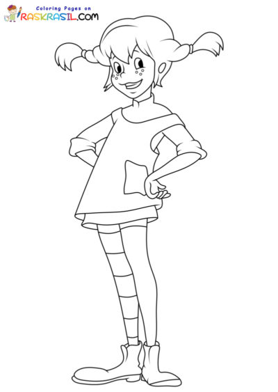 Ausmalbilder Pippi Langstrump | Malvorlagen zum Ausdrucken