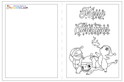 Christmas Coloring Cards | Free Printable