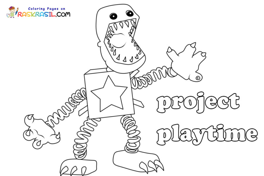 Ausmalbilder Project Playtime | Malvorlagen zum Ausdrucken