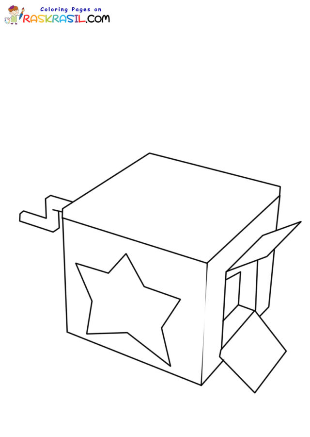 Desenhos para colorir de Boxy Boo do Project Playtime - Desenhos