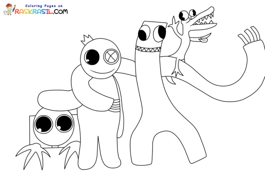 Desenhos de Rainbow Friends para Colorir