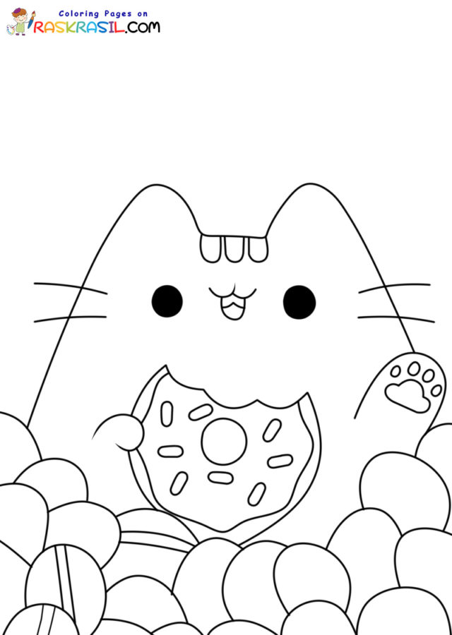 Desenhos de Pusheen para colorir - Páginas para impressão grátis