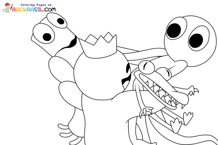 Lookies Rainbow Friends Coloring Pages - Coloring Pages For Kids