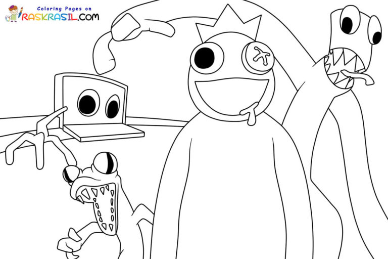 Coloriage Rainbow Friends Imprimer