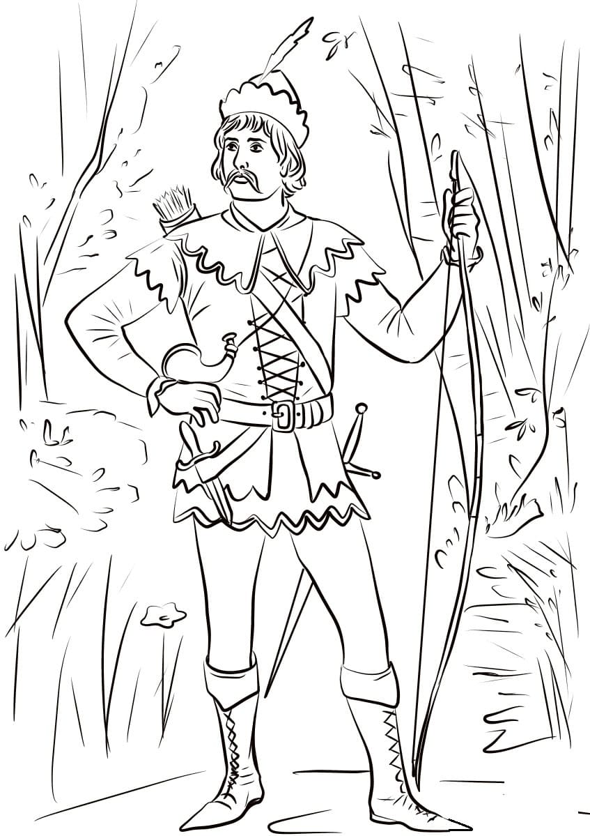 Raskrasil.com-Robin-Hood-Coloring-Pages-4