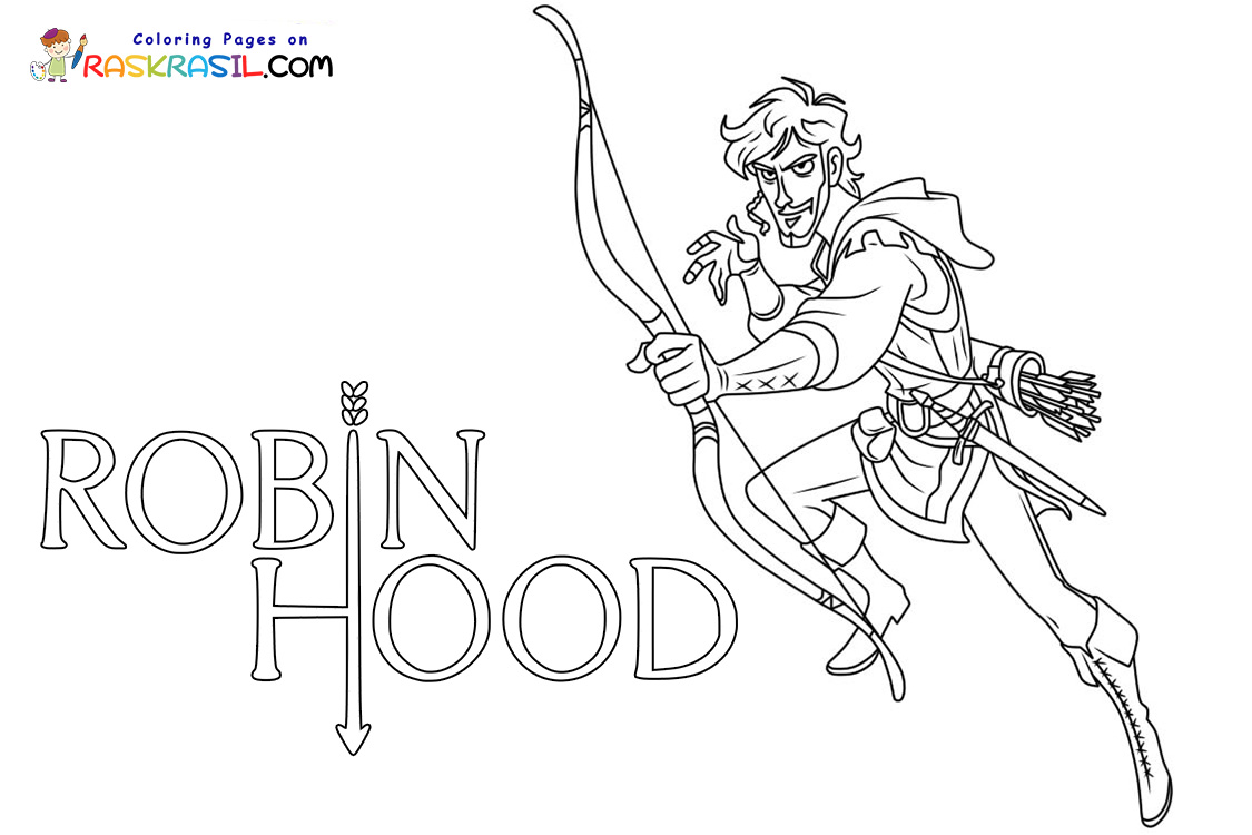 Robin Hood Printable Coloring Pages