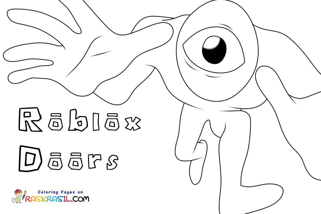 Roblox Doors Printable Coloring Pages - Printable Word Searches