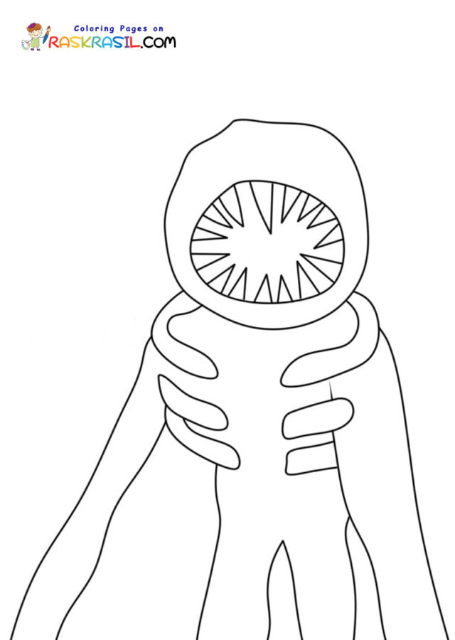 Roblox character coloring page Doors 