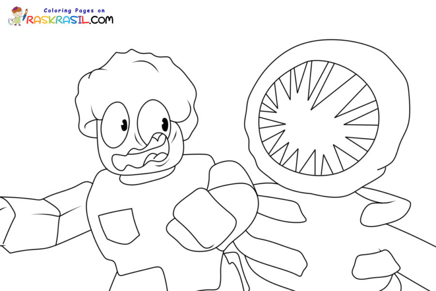 Roblox character coloring page Doors - Topcoloringpages.net in