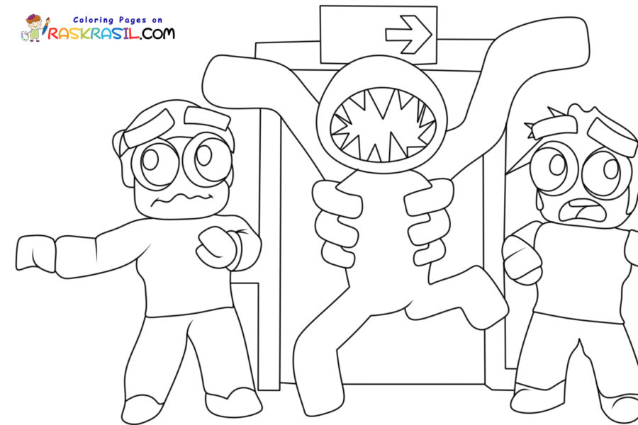 Roblox Doors Coloring Pages