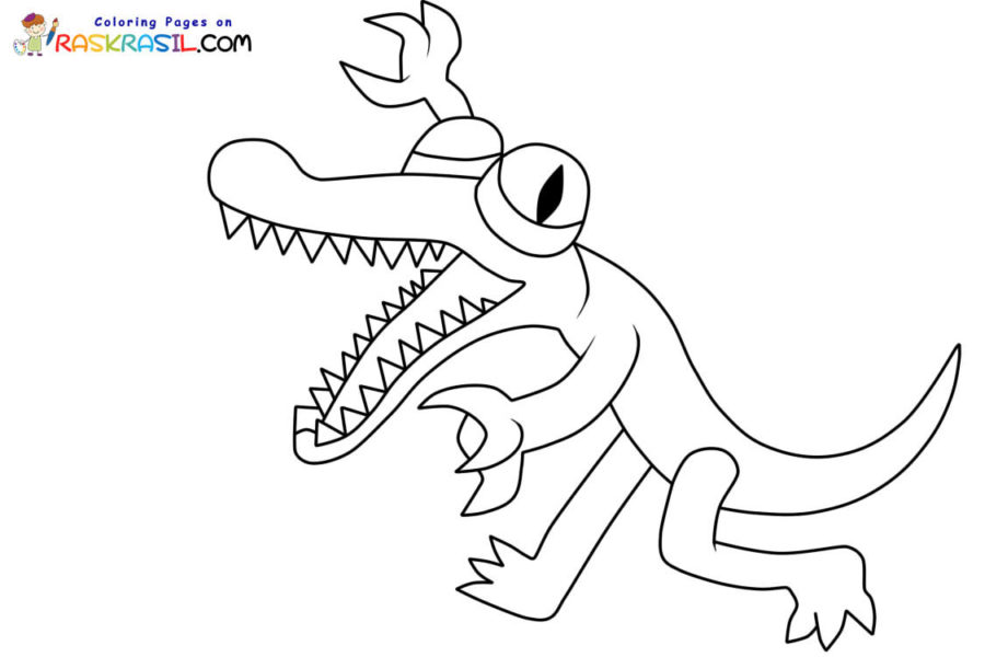 Orange Rainbow Friends Coloring Pages Printable for Free Download