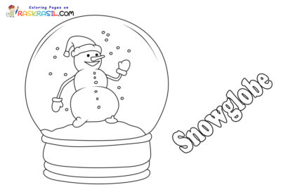 Snowglobe Coloring Pages