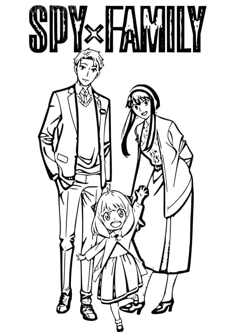 Coloriage Spy x Family à imprimer