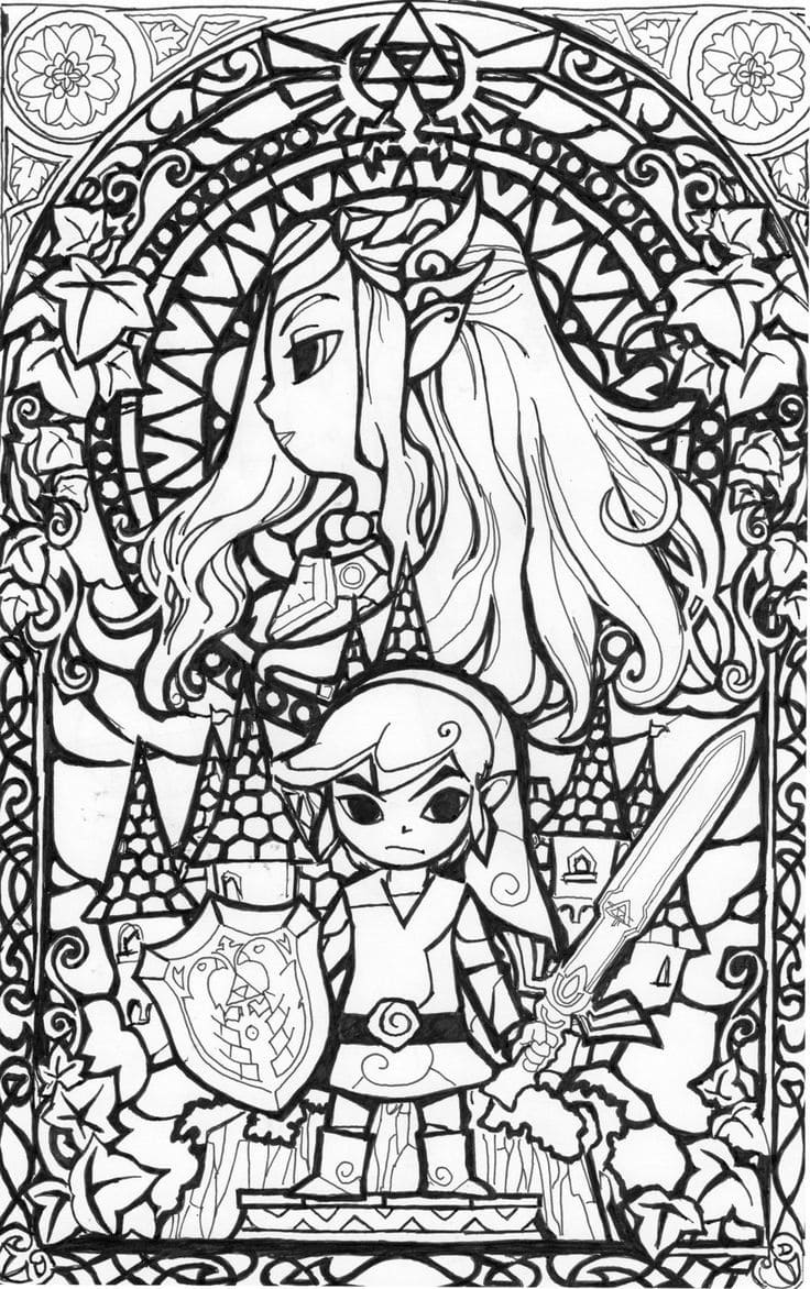 Raskrasil.com-Stained-Glass-Coloring-Pages-18