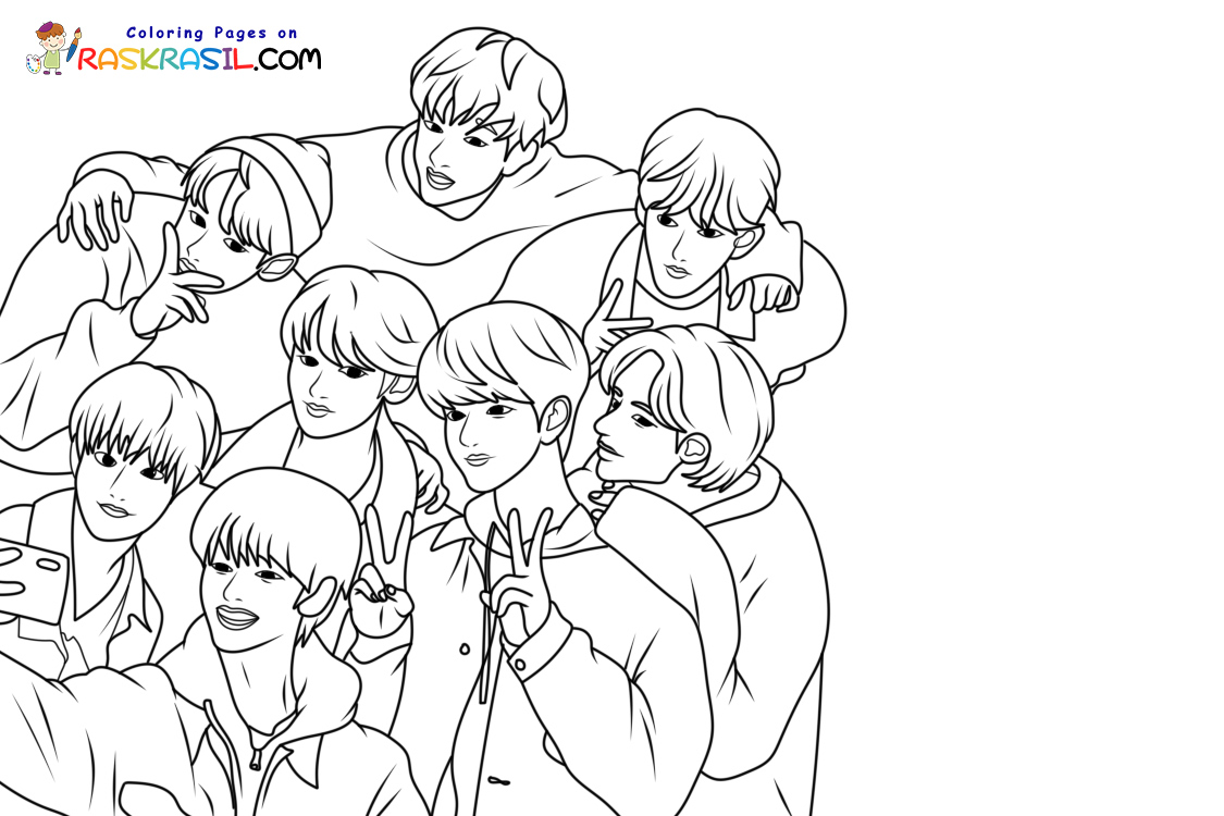 Kpop Coloring Pages Stray Kids Coloring Pages