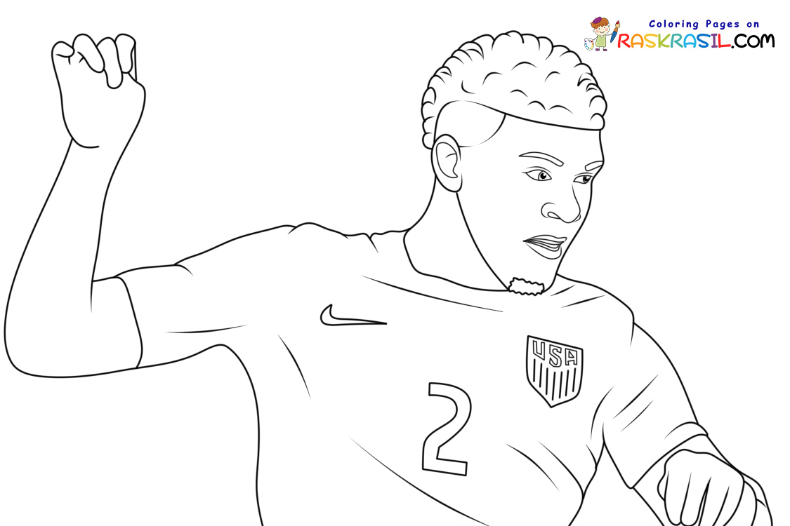 USA Soccer Coloring Pages