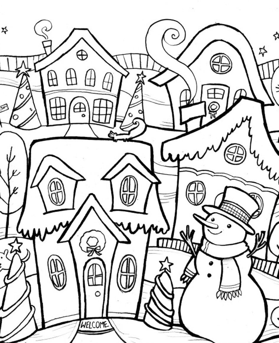 Raskrasil.com-Winter-Wonderland-Coloring-Pages-2