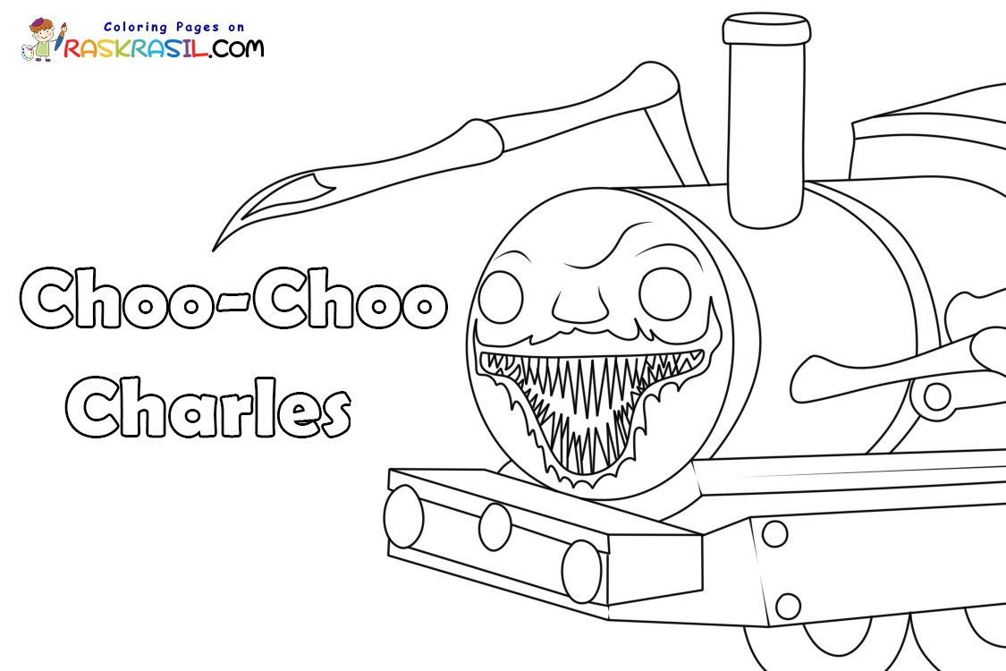 Raskrasil.com-Choo-Choo-Charles-Coloring-Page