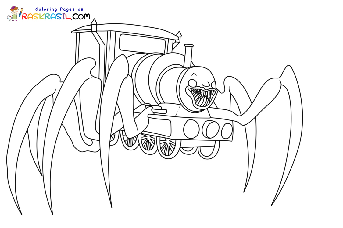Choo Choo Charles Coloring Pages