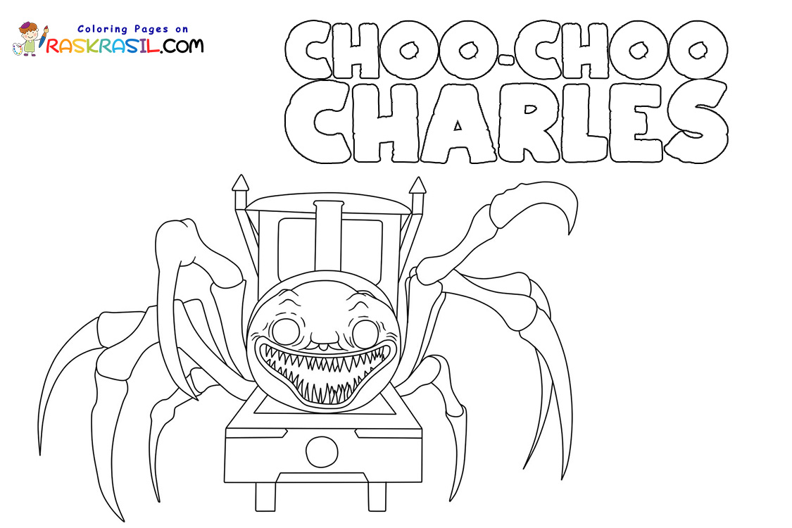 Choo Choo Charles Coloring Pages
