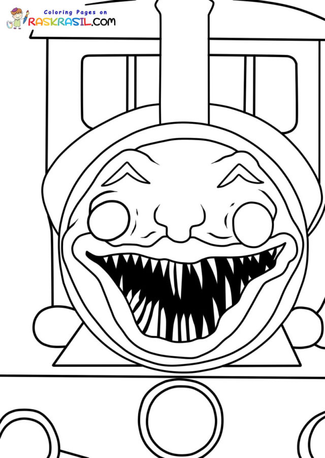 Raskrasil.com-Choo-Choo-Charles-Coloring-Pages-15 в 2023 г