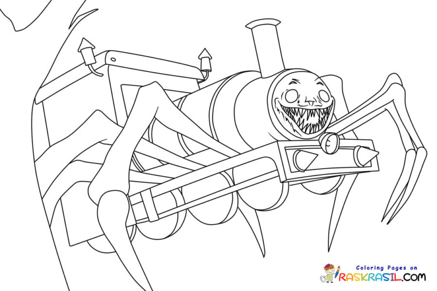 Choo-Choo Charles coloring pages