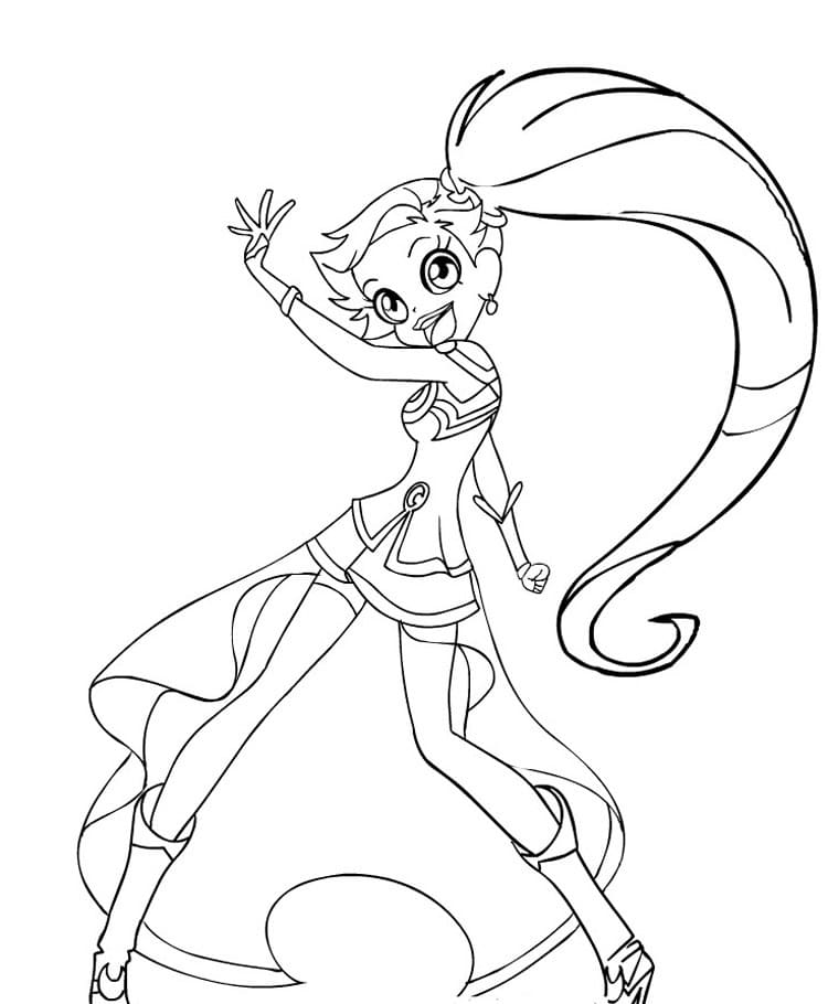 Coloriage Lolirock Auriana Sketch Coloring Page