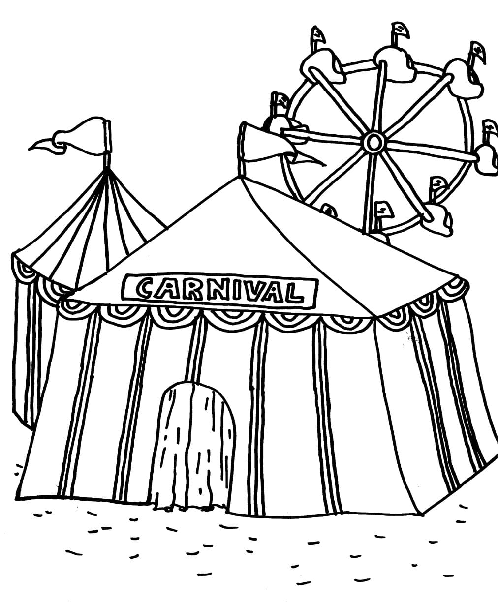 Carnival Coloring Pages Png