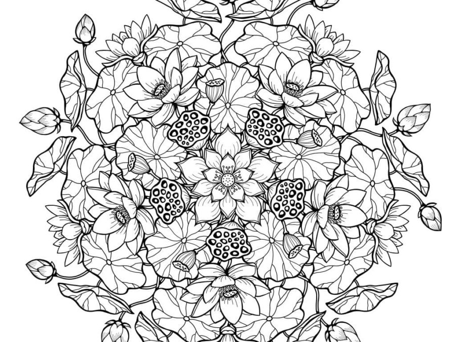 Раскраски Мандала Цветы | Распечатать бесплатно
