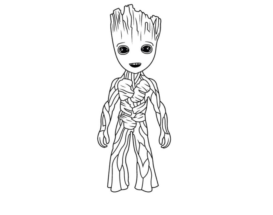 Dibujos de Groot para Colorear