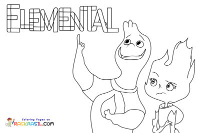 Dibujos de Elemental para Colorear