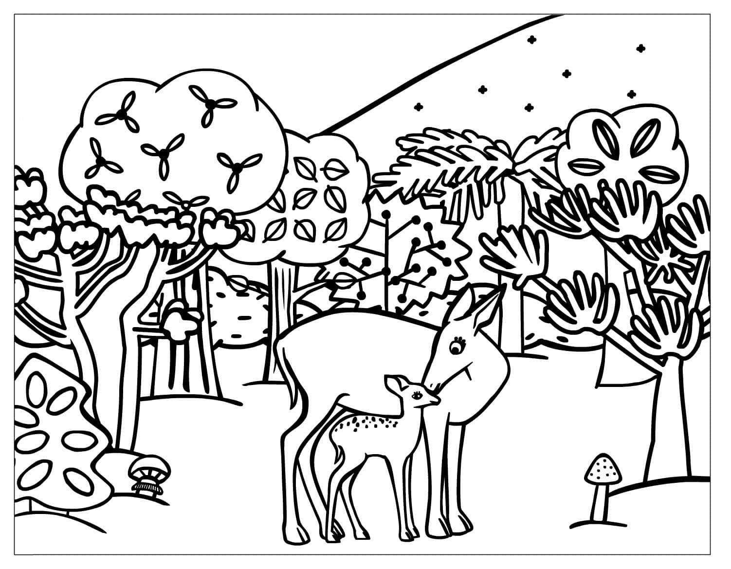 Raskrasil.com-Forest-Coloring-Pages-18